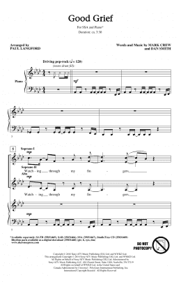 page one of Good Grief (SSA Choir)