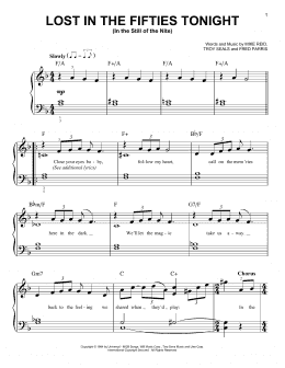 page one of Lost In The Fifties Tonight (In The Still Of The Nite) (Easy Piano)