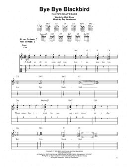 page one of Bye Bye Blackbird (Easy Guitar Tab)