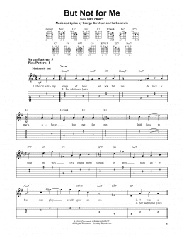 page one of But Not For Me (Easy Guitar Tab)