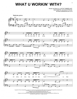 page one of What U Workin' With? (Piano, Vocal & Guitar Chords (Right-Hand Melody))
