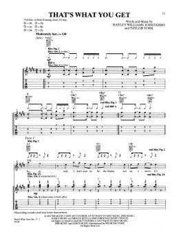 page one of That's What You Get (Guitar Tab)