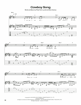 page one of Cowboy Song (Guitar Tab)