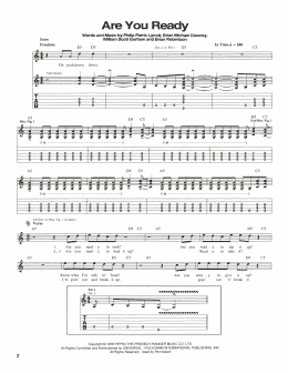 page one of Are You Ready (Guitar Tab)