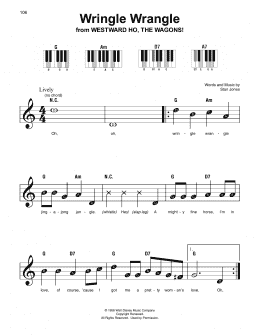 page one of Wringle Wrangle (Super Easy Piano)