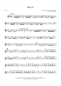 page one of Brave (Flute Solo)