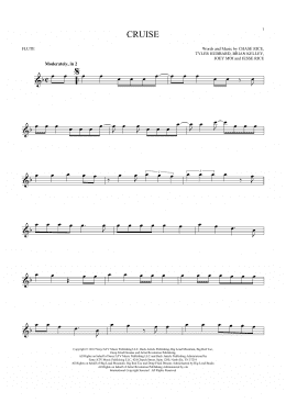 page one of Cruise (Flute Solo)