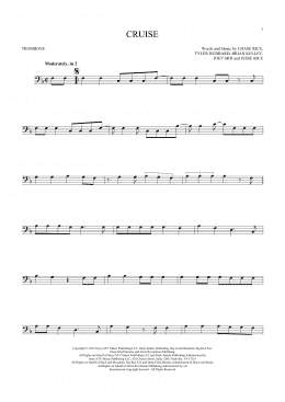 page one of Cruise (Trombone Solo)
