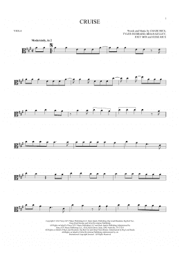 page one of Cruise (Viola Solo)