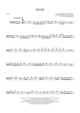 page one of Cruise (Cello Solo)