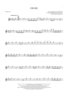 page one of Cruise (Tenor Sax Solo)