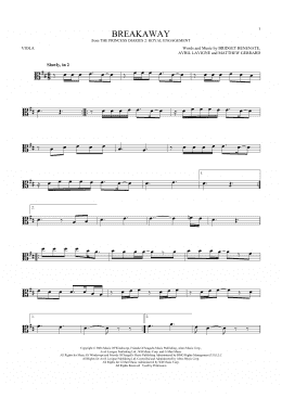 page one of Breakaway (Viola Solo)