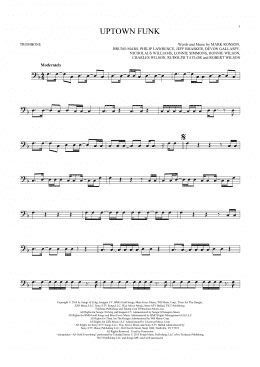 page one of Uptown Funk (feat. Bruno Mars) (Trombone Solo)