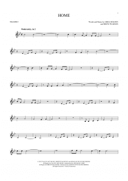 page one of Home (Trumpet Solo)
