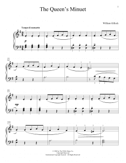 page one of The Queen's Minuet (Educational Piano)