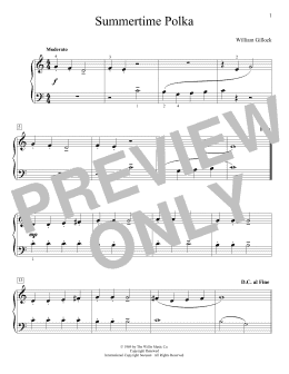 page one of Summertime Polka (Educational Piano)