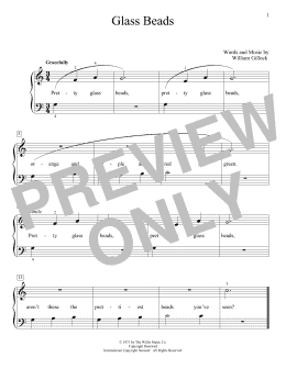 page one of Glass Beads (Educational Piano)