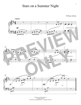 page one of Stars On A Summer Night (Educational Piano)