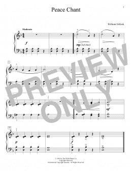 page one of Peace Chant (Educational Piano)