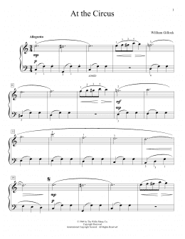page one of At The Circus (Educational Piano)