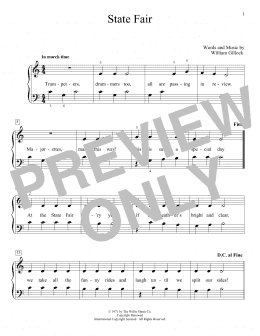 page one of State Fair (Educational Piano)