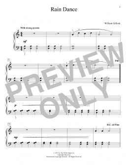 page one of Rain Dance (Educational Piano)
