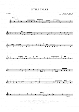 page one of Little Talks (Trumpet Solo)