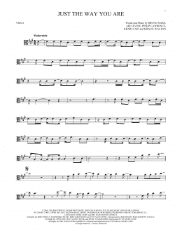 page one of Just The Way You Are (Viola Solo)