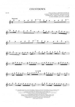 page one of Countdown (Flute Solo)