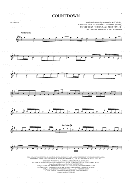 page one of Countdown (Trumpet Solo)