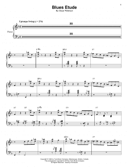 page one of Blues Etude (Piano & Vocal)