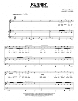 page one of Runnin' (Piano, Vocal & Guitar Chords (Right-Hand Melody))