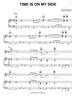 page one of Time Is On My Side (Piano, Vocal & Guitar Chords (Right-Hand Melody))