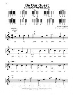 page one of Be Our Guest (from Beauty And The Beast) (Super Easy Piano)