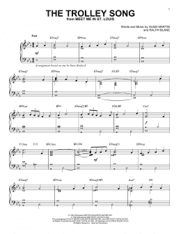 page one of The Trolley Song [Jazz version] (Piano Solo)