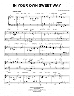 page one of In Your Own Sweet Way (Piano Solo)