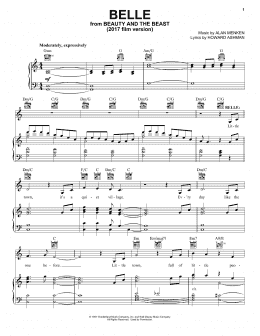 page one of Belle (from Beauty And The Beast) (Piano, Vocal & Guitar Chords (Right-Hand Melody))