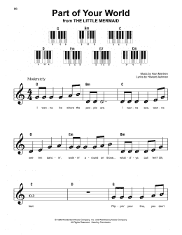 page one of Part Of Your World (from The Little Mermaid) (Super Easy Piano)