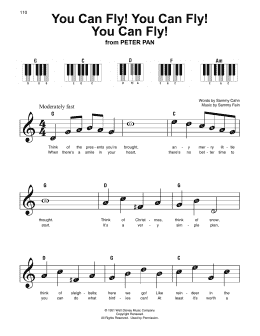 page one of You Can Fly! You Can Fly! You Can Fly! (from Peter Pan) (Super Easy Piano)