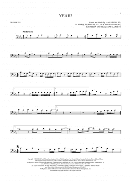 page one of Yeah! (Trombone Solo)