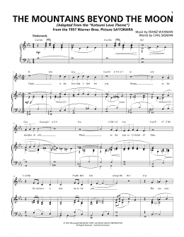 page one of The Mountains Beyond The Moon (Piano & Vocal)