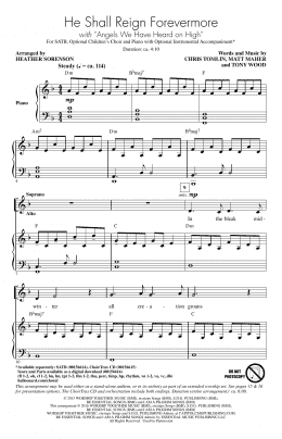 page one of He Shall Reign Forevermore (arr. Heather Sorenson) (SATB Choir)