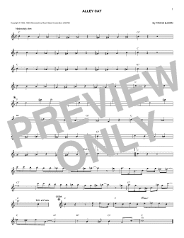 page one of Alley Cat (Lead Sheet / Fake Book)