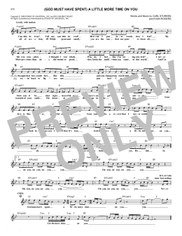 page one of (God Must Have Spent) A Little More Time On You (feat. 'N Sync) (Lead Sheet / Fake Book)