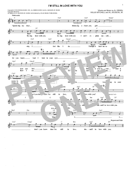 page one of I'm Still In Love With You (Lead Sheet / Fake Book)