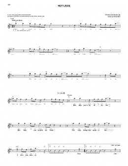 page one of Hot Legs (Lead Sheet / Fake Book)