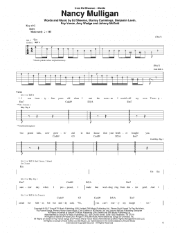 page one of Nancy Mulligan (Guitar Rhythm Tab)