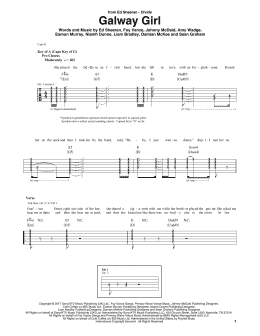 page one of Galway Girl (Guitar Rhythm Tab)