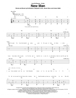 page one of New Man (Guitar Rhythm Tab)