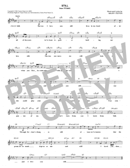 page one of Still (Lead Sheet / Fake Book)